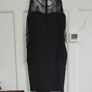 Elegant Black Lace Dress